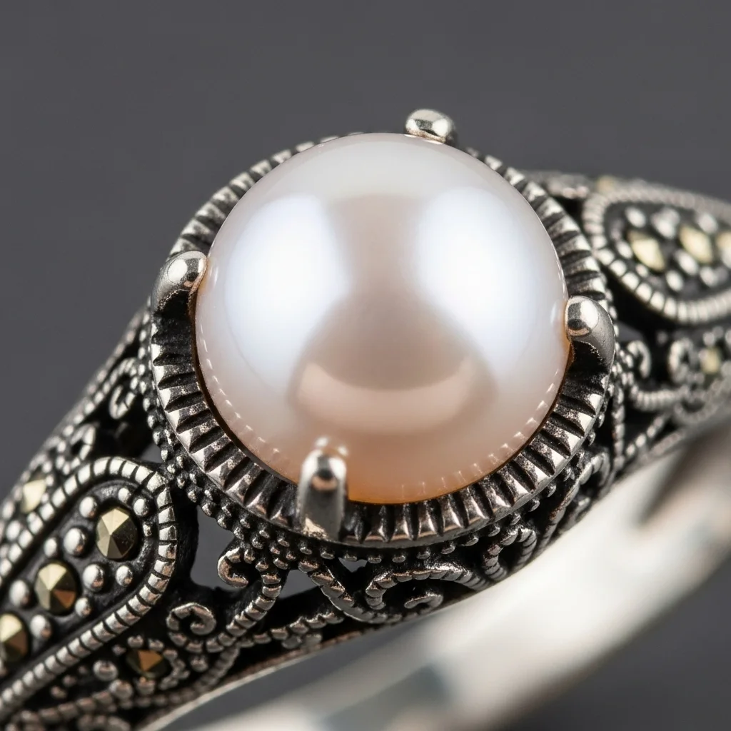 15 Elegant Pearl Wedding Rings to Adore 13 vintage inspired pearl ring
