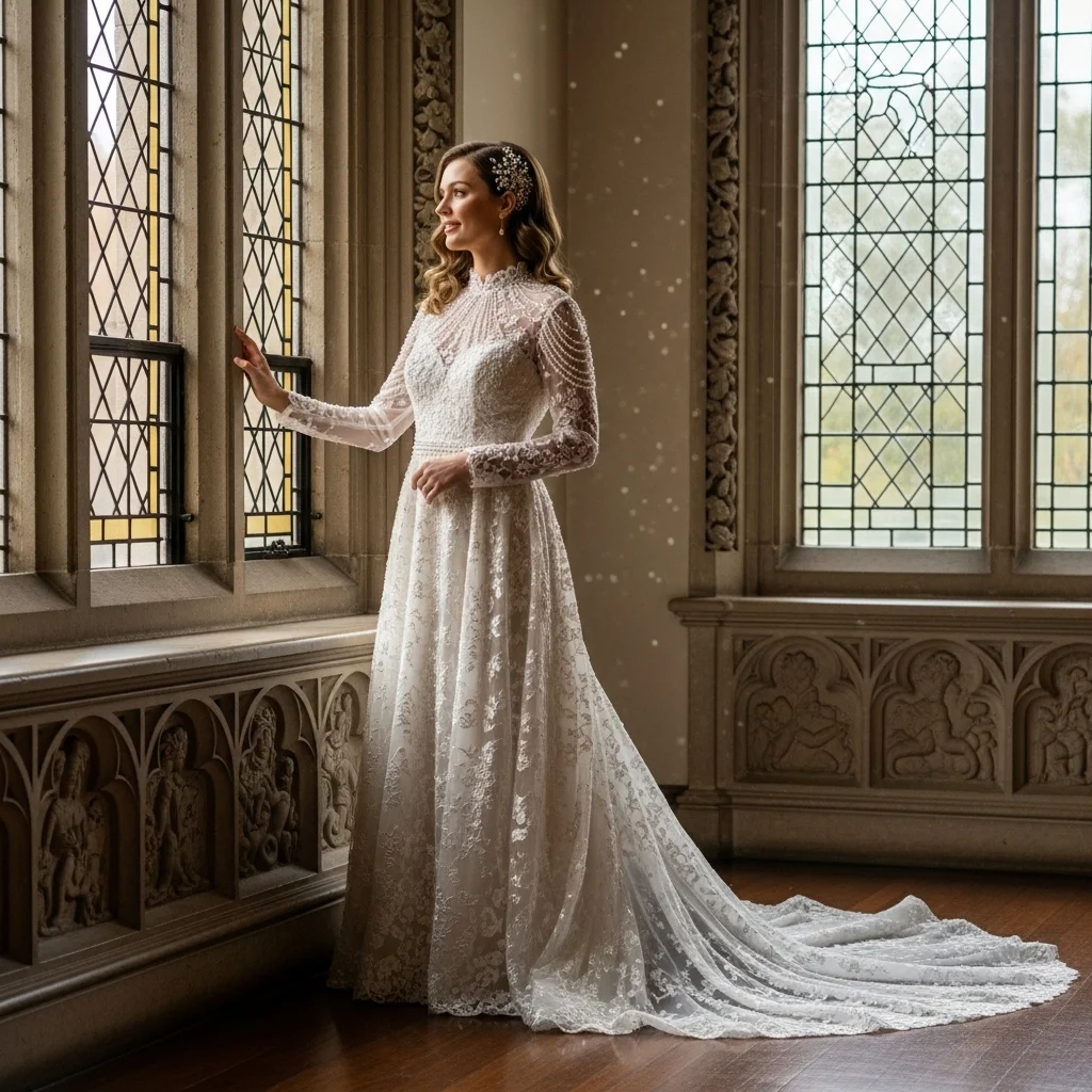 vintage inspired wedding dress