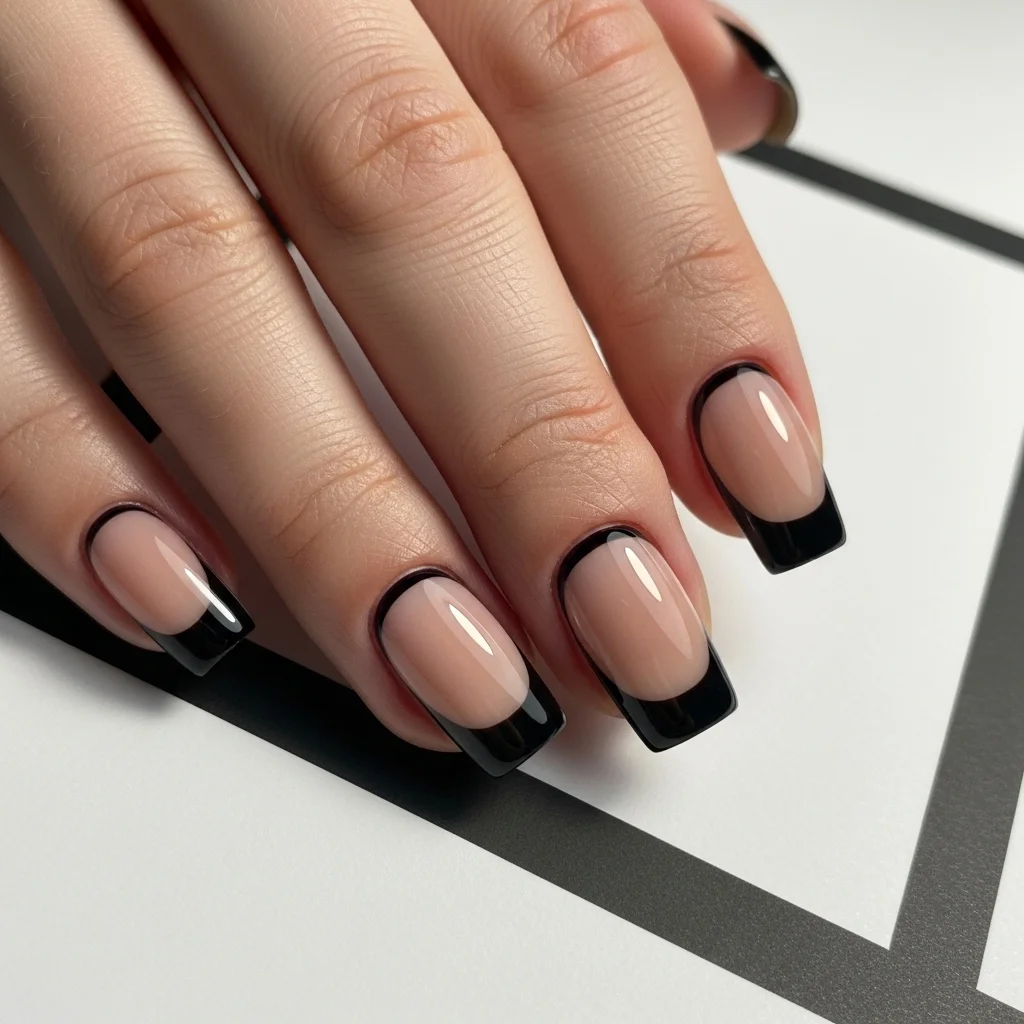 Top 61 Wedding Nails Design Ideas For Brides 34 33 black french tip nails