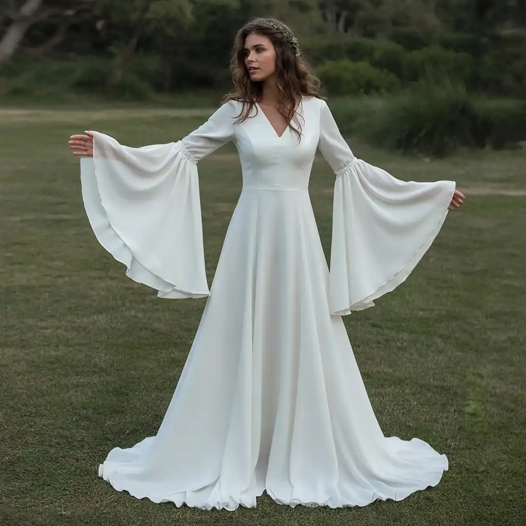 85 Most Recommended Wedding Dresses for Your Bridal Look 53 Bell Sleeve Wedding Dresses