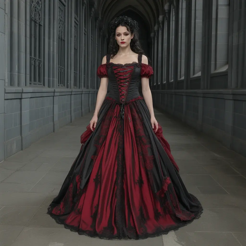 85 Most Recommended Wedding Dresses for Your Bridal Look 25 Black And Red Gothic Wedding Dresses
