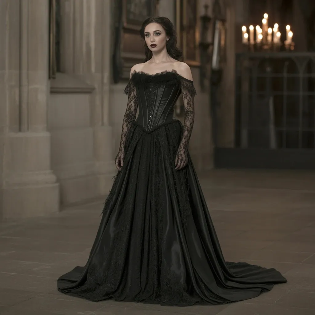 85 Most Recommended Wedding Dresses for Your Bridal Look 47 Black Gothic Wedding Gown