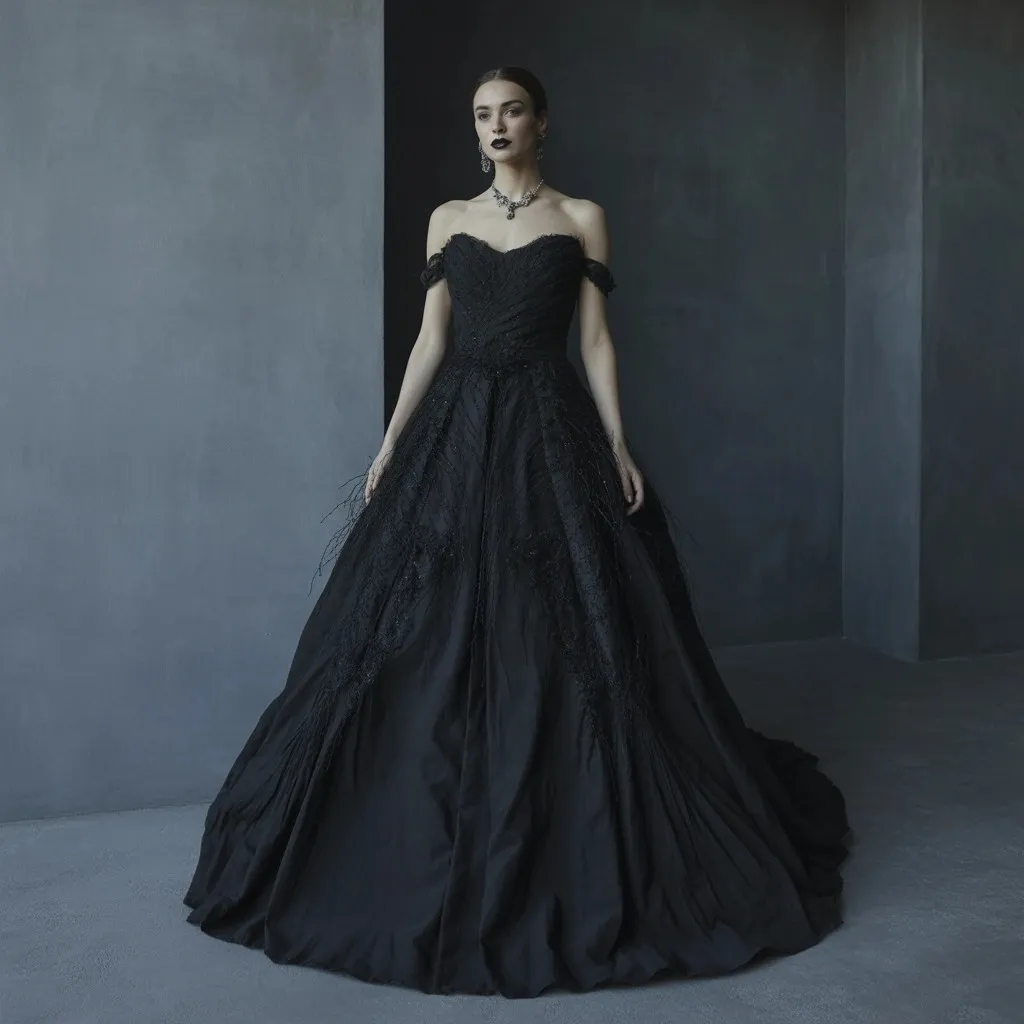 85 Most Recommended Wedding Dresses for Your Bridal Look 32 Black Wedding Dresses