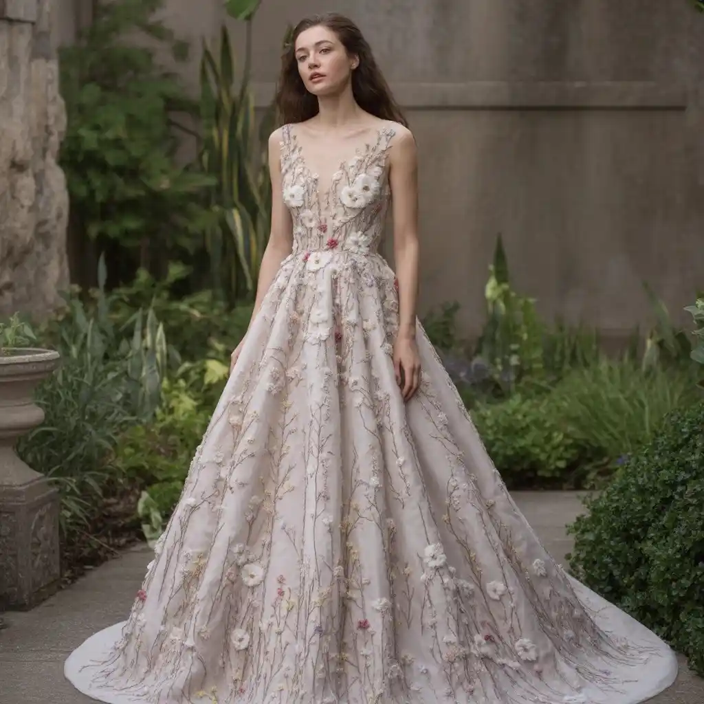 85 Most Recommended Wedding Dresses for Your Bridal Look 68 Floral Embroidered Wedding Gowns