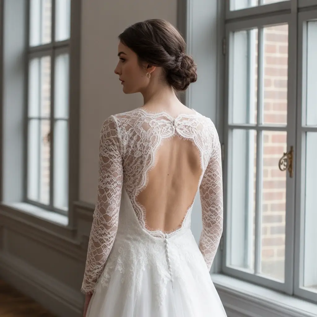 85 Most Recommended Wedding Dresses for Your Bridal Look 21 Lace Wedding Dress Long Sleeve Open Back
