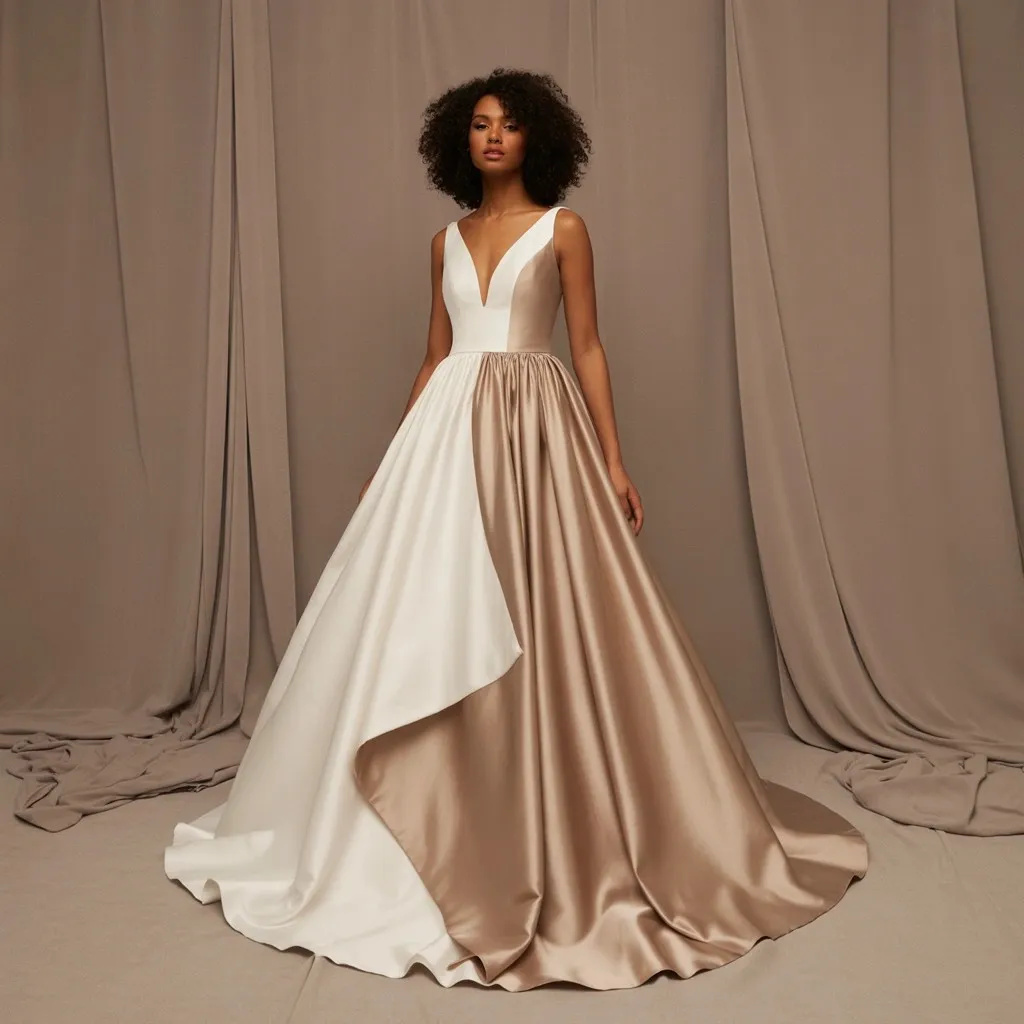 85 Most Recommended Wedding Dresses for Your Bridal Look 73 Two Tone Wedding Dresses