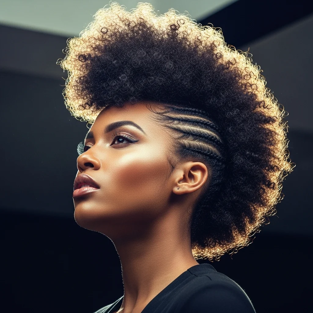 afro hawk frohawk