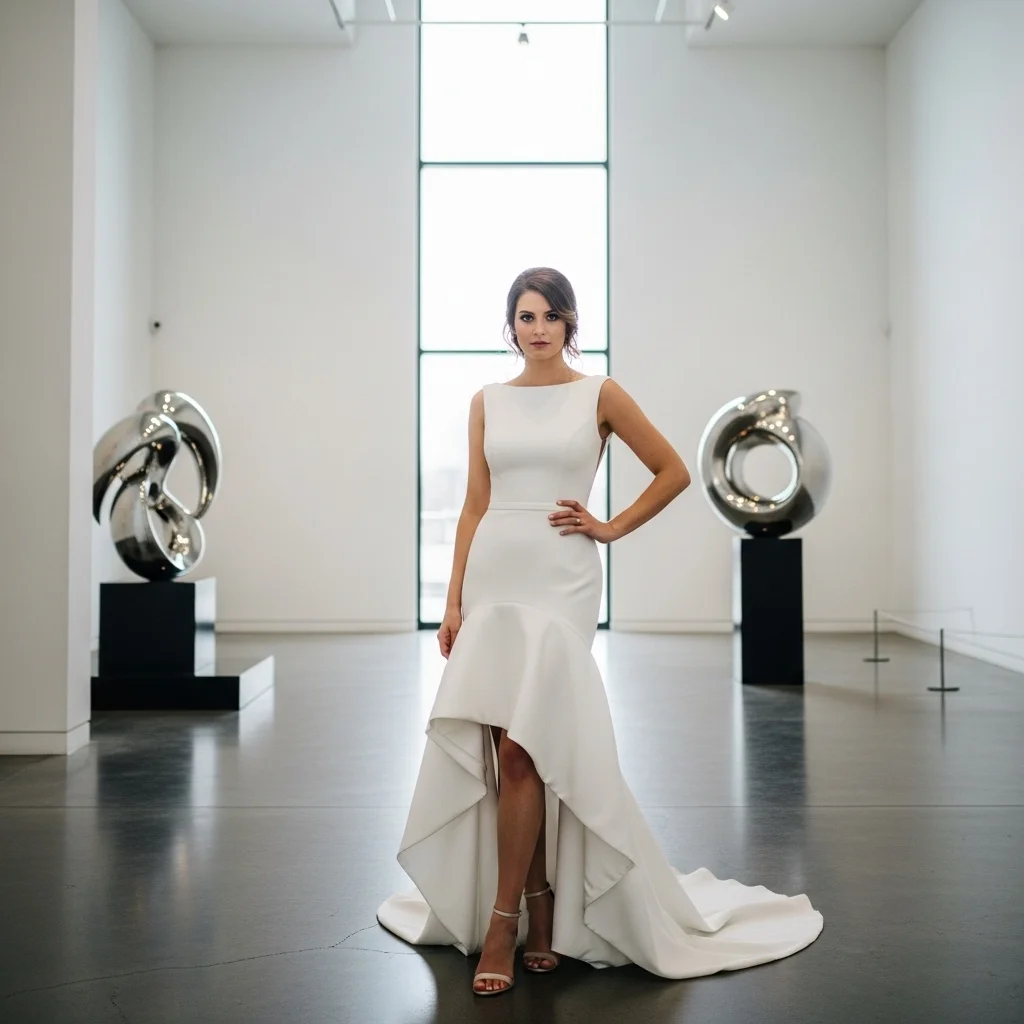 asymmetrical hemline dress