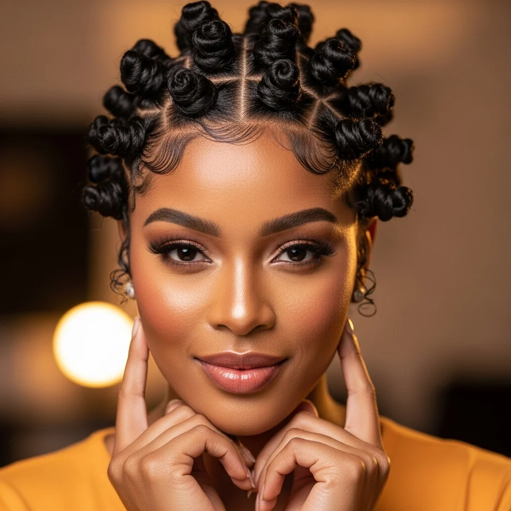 bantu knots as a style