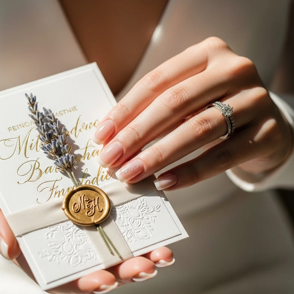 21 Stunning Neutral Wedding Nails for Brides: Timeless Elegance for Your Big Day 4 barely there beige