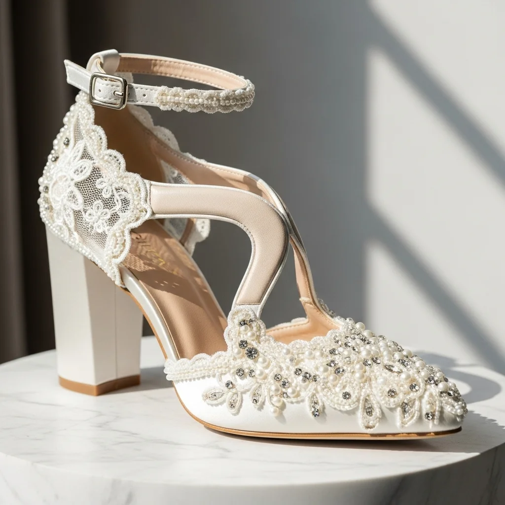 Walk Down the Aisle in Bliss: Top 19 Comfortable Wedding Shoes for Your Big Day! 20 bespoke comfort heels