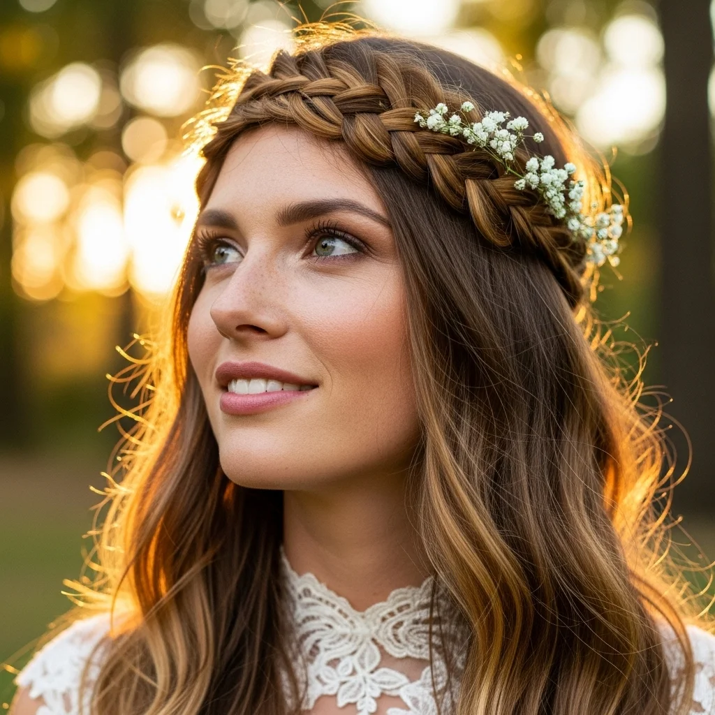 bohemian braided headband