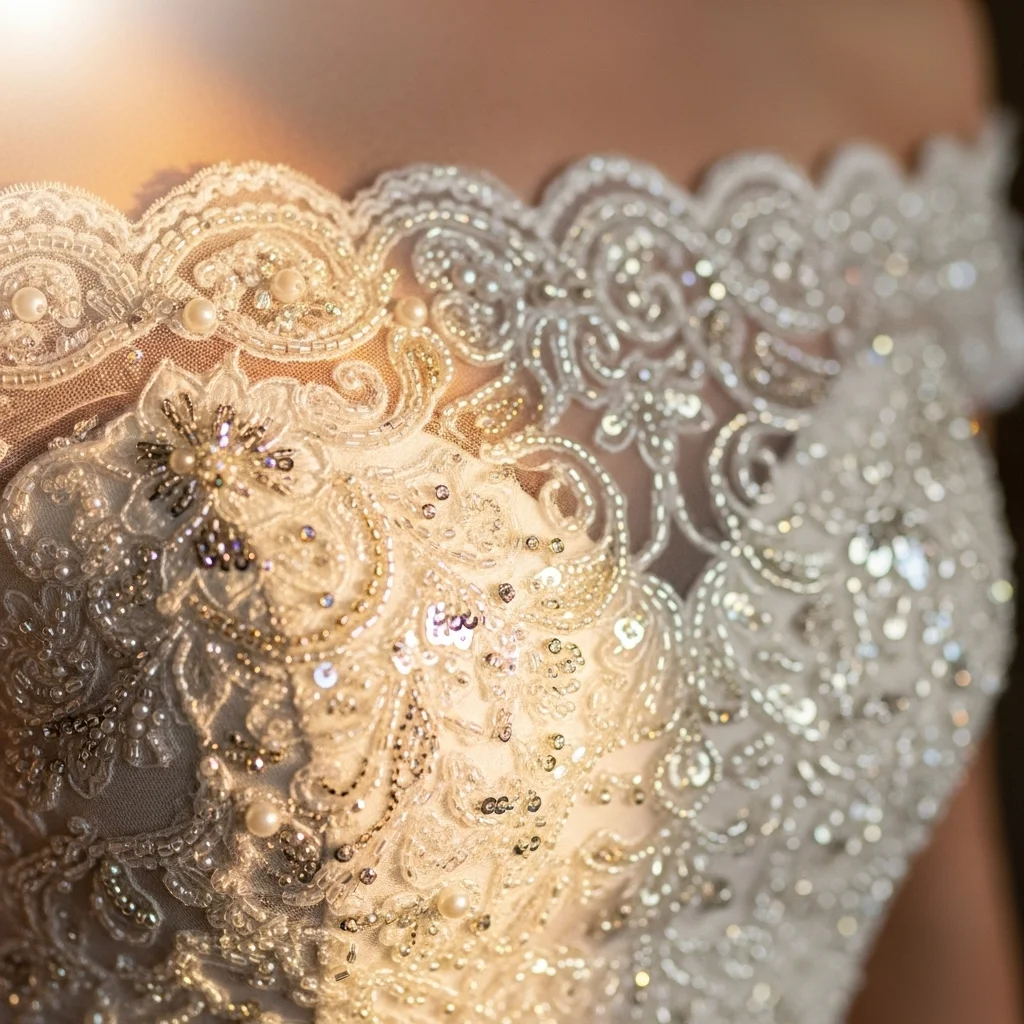 25 Off the Shoulder Boho Wedding Dresses 9 bohemian glamour with beaded details