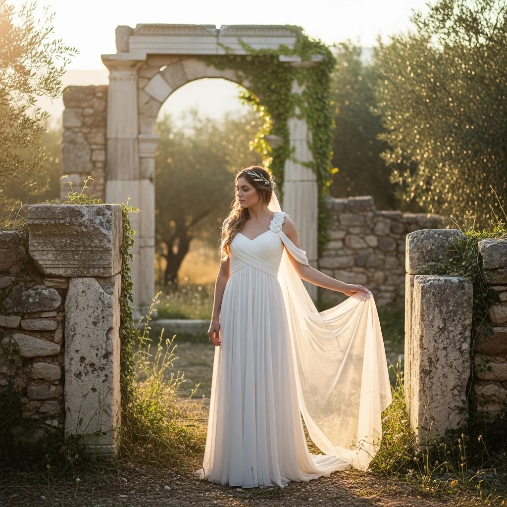 21 Boho Empire Waist Wedding Dresses for Brides 15 boho meets grecian empire