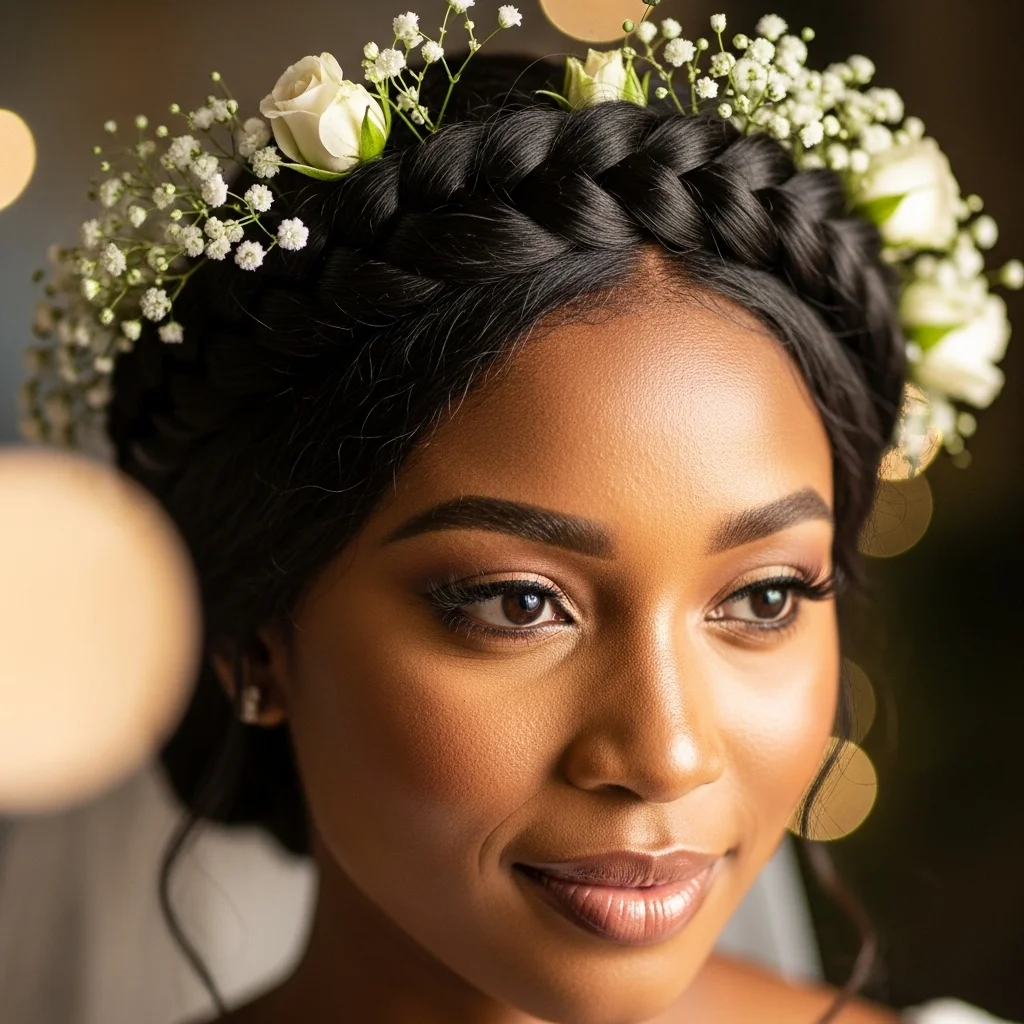 braided crown halo braid