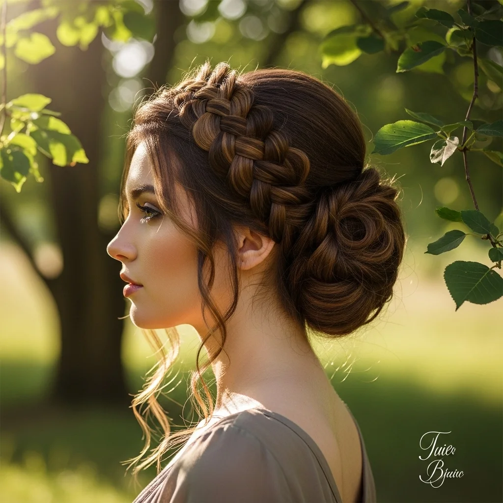braided crown updo 3
