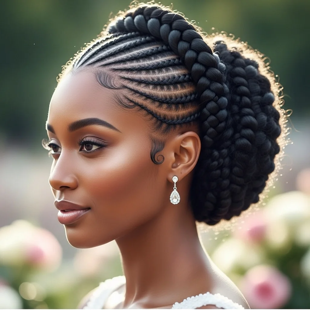 braided crown updo 4