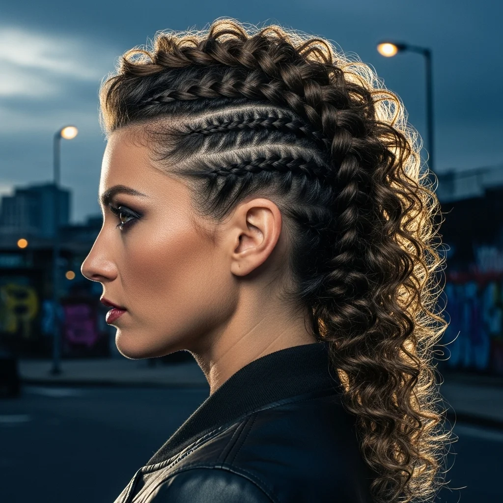 braided faux hawk