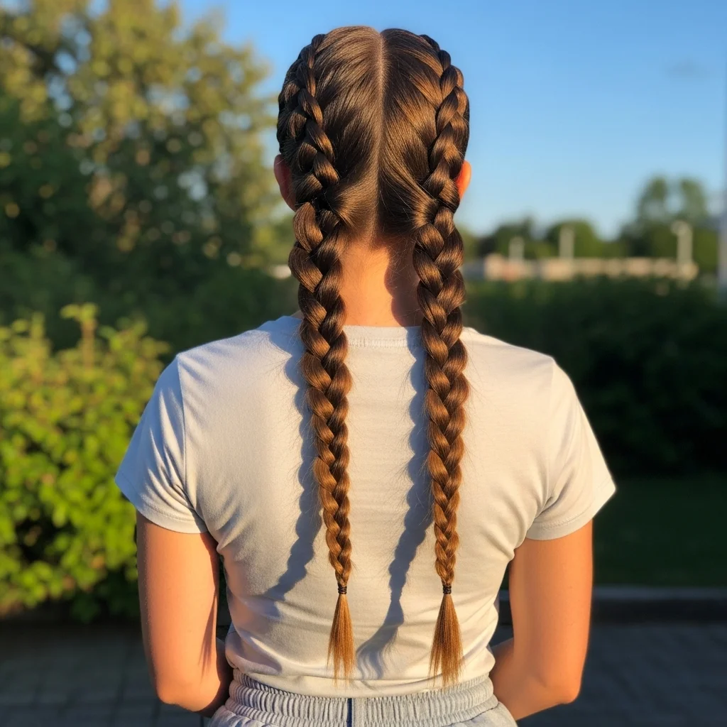 braided pigtails