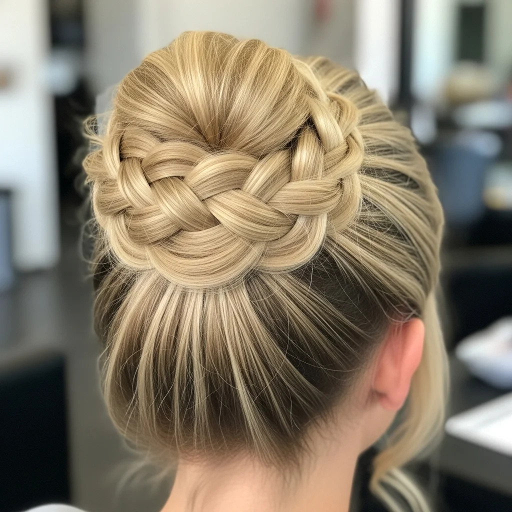 braided top knot simple