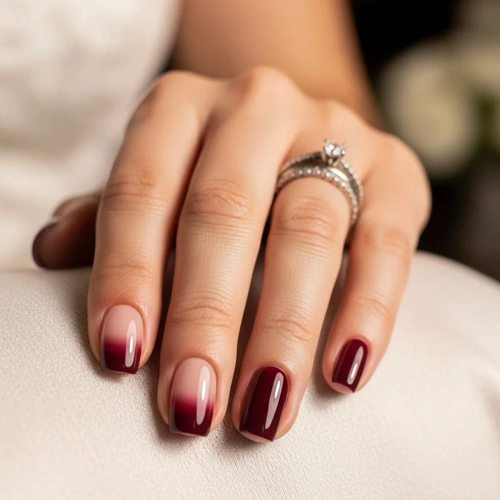burgundy to maroon gradient