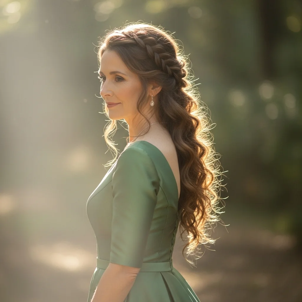 cascading waterfall braid