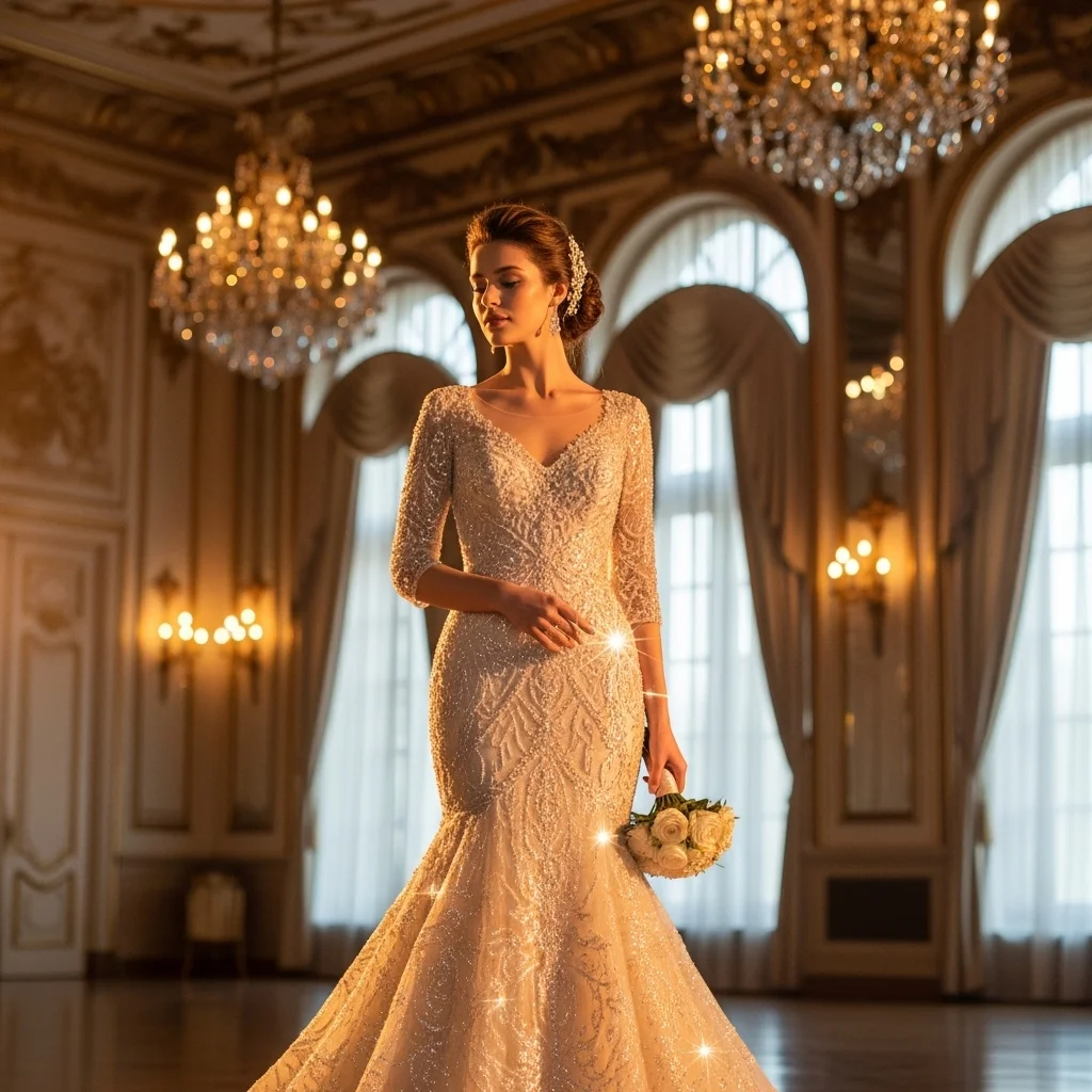 23 Stunningly Unique Colored Wedding Dresses 5 champagne gold radiance