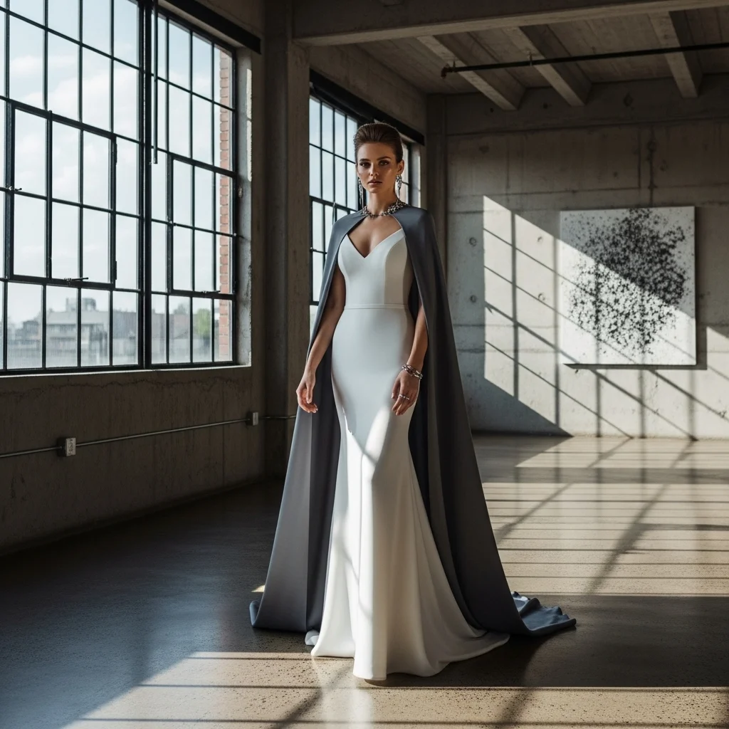 23 Stunningly Unique Colored Wedding Dresses 20 charcoal gray chic