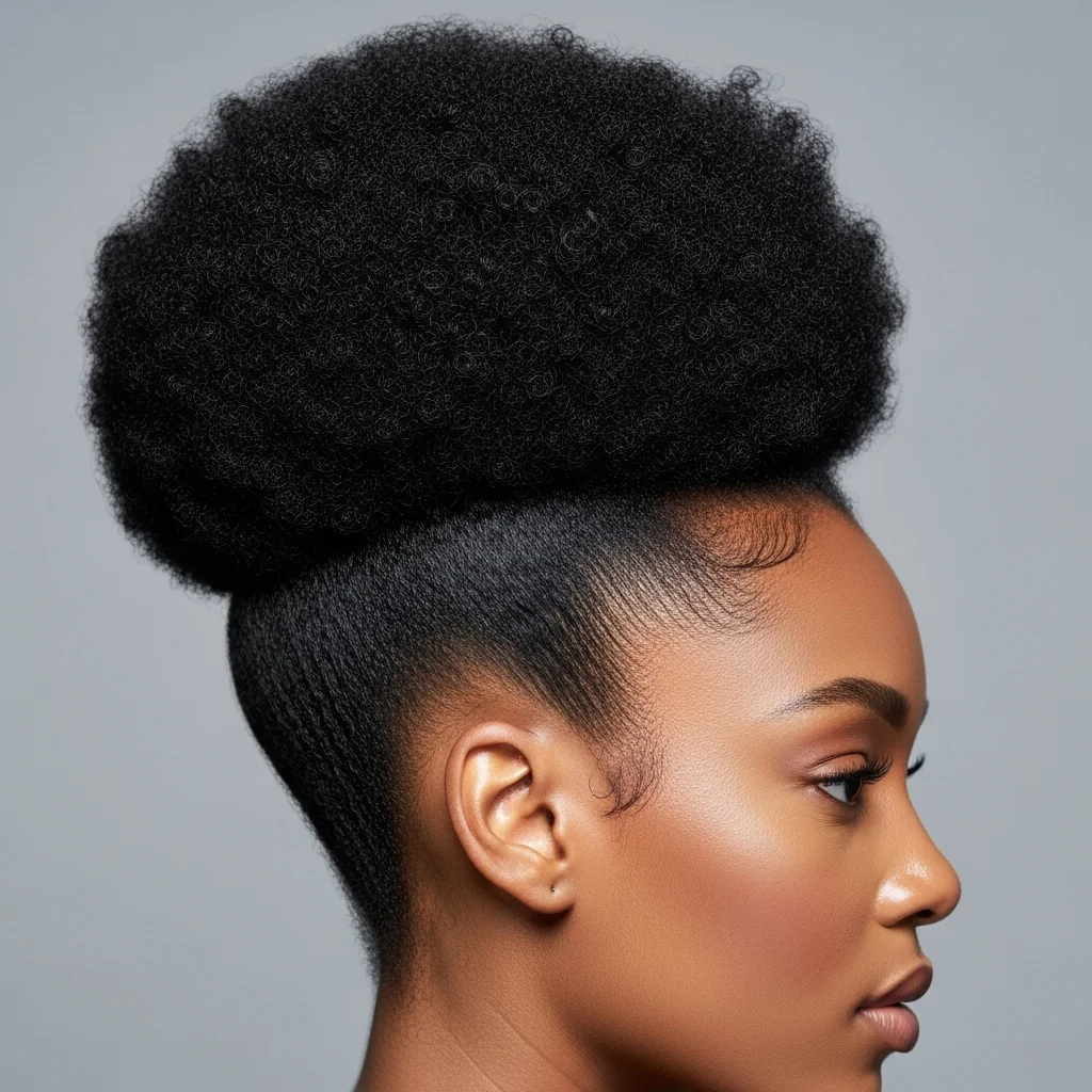 classic afro puff