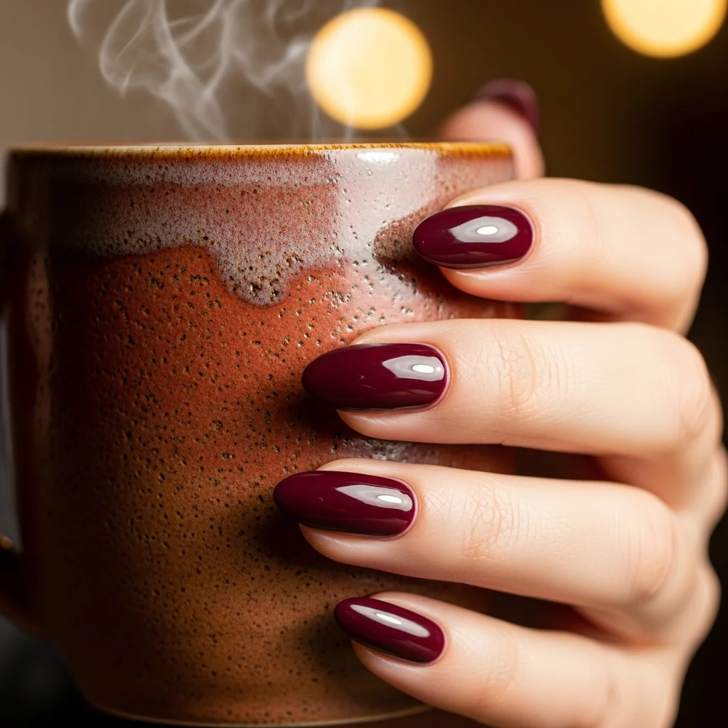 classic deep glossy burgundy