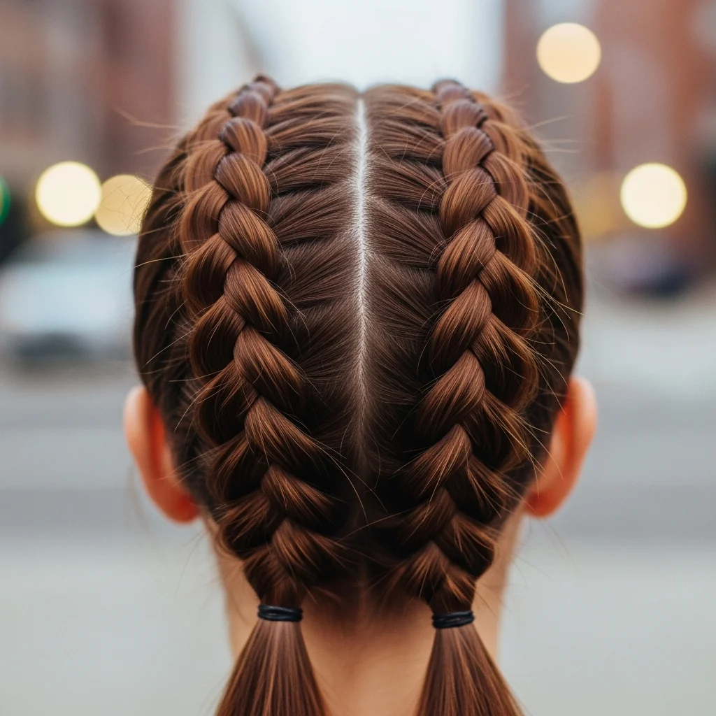 17 Dutch Braid Hairstyles You Need to Try 2 classic double dutch braids 2