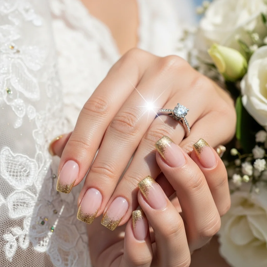 classic gold french tip