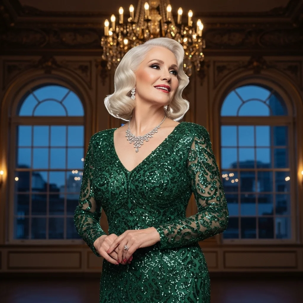 21 Shoulder-Length Mother of the Bride Hairstyles 12 classic hollywood waves
