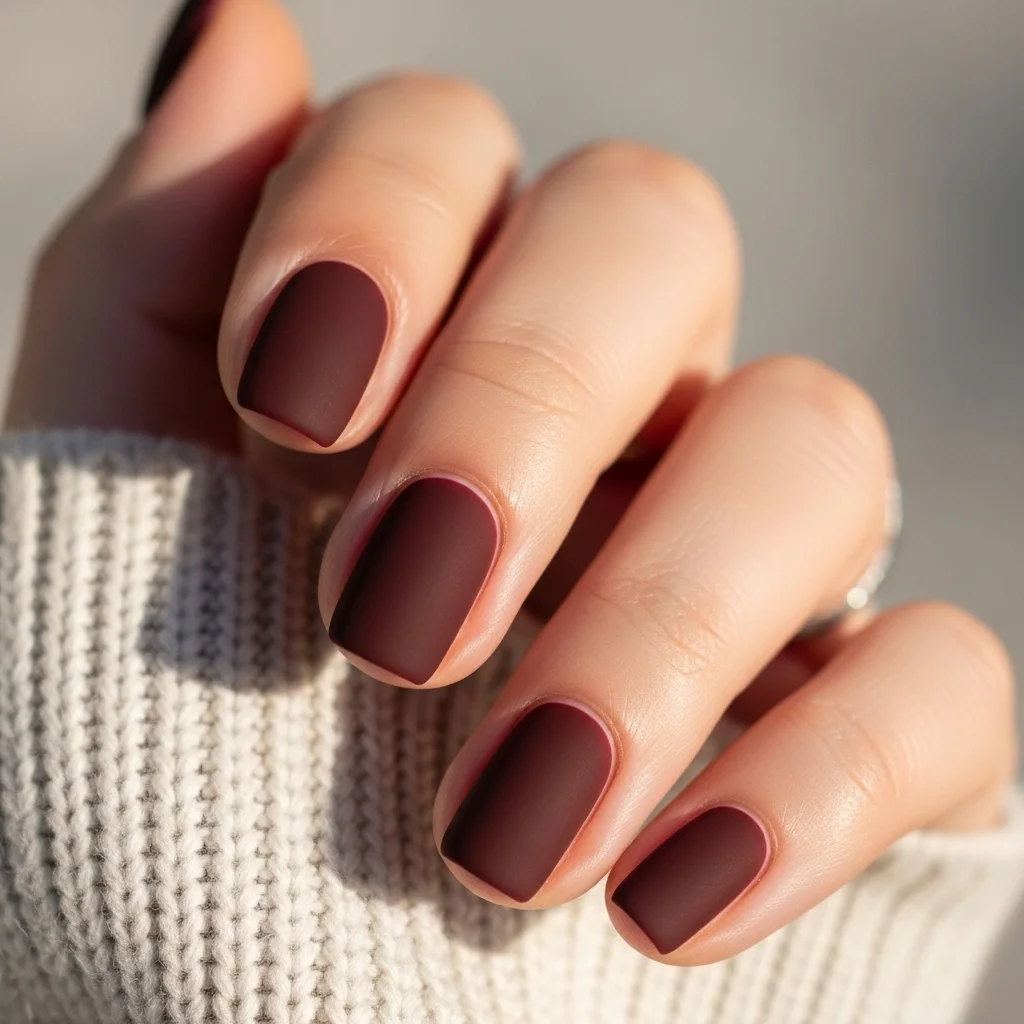 classic matte burgundy