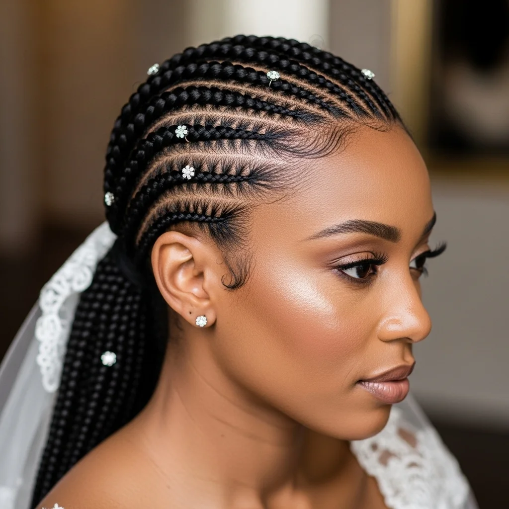 classic straight back braids