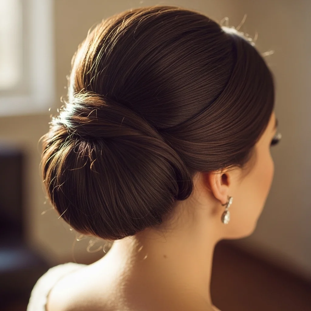 classic updo chignon french twist