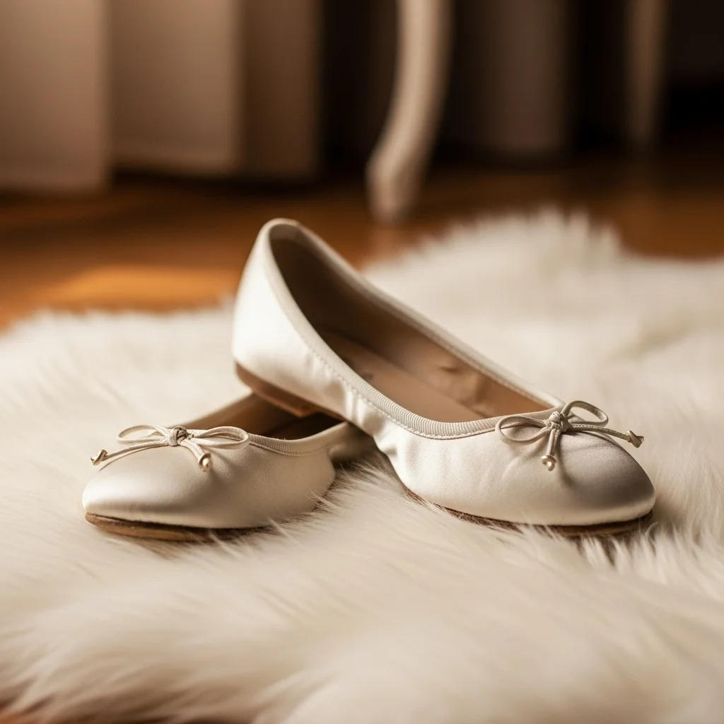 Step into Forever: Top 17 Ivory Wedding Shoes for Your Dream Day 7 comfortable ivory ballet flat