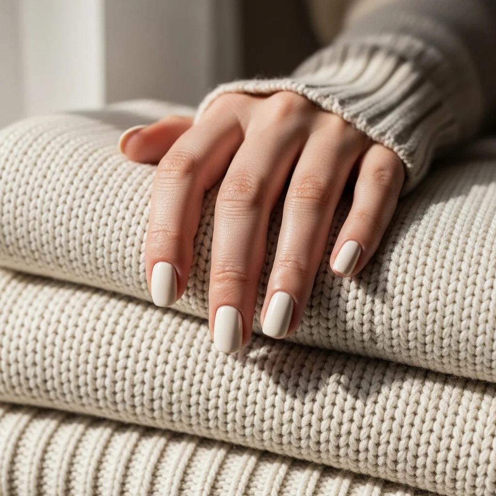 Top 19 Simple Fall Nail Design Ideas You'll Adore This Season 3 creamy ivory white