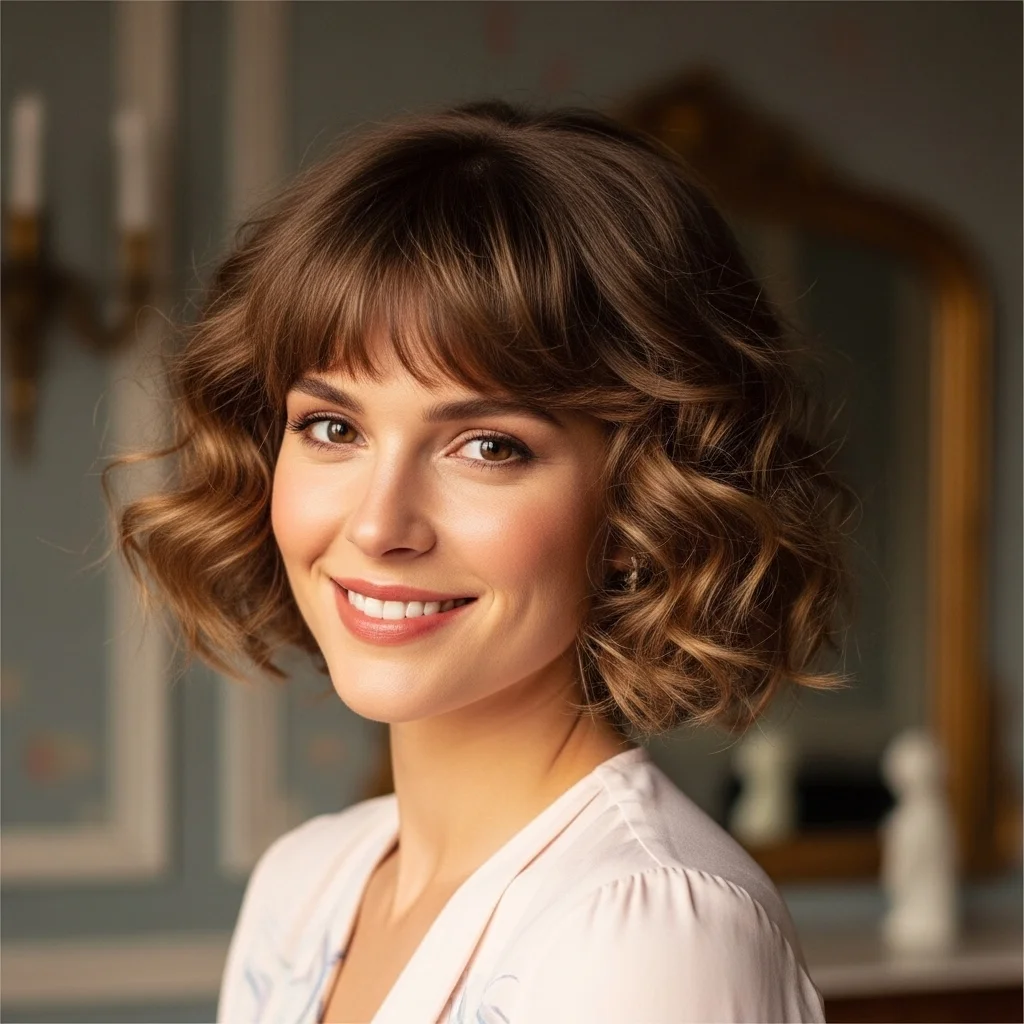 curly french bob