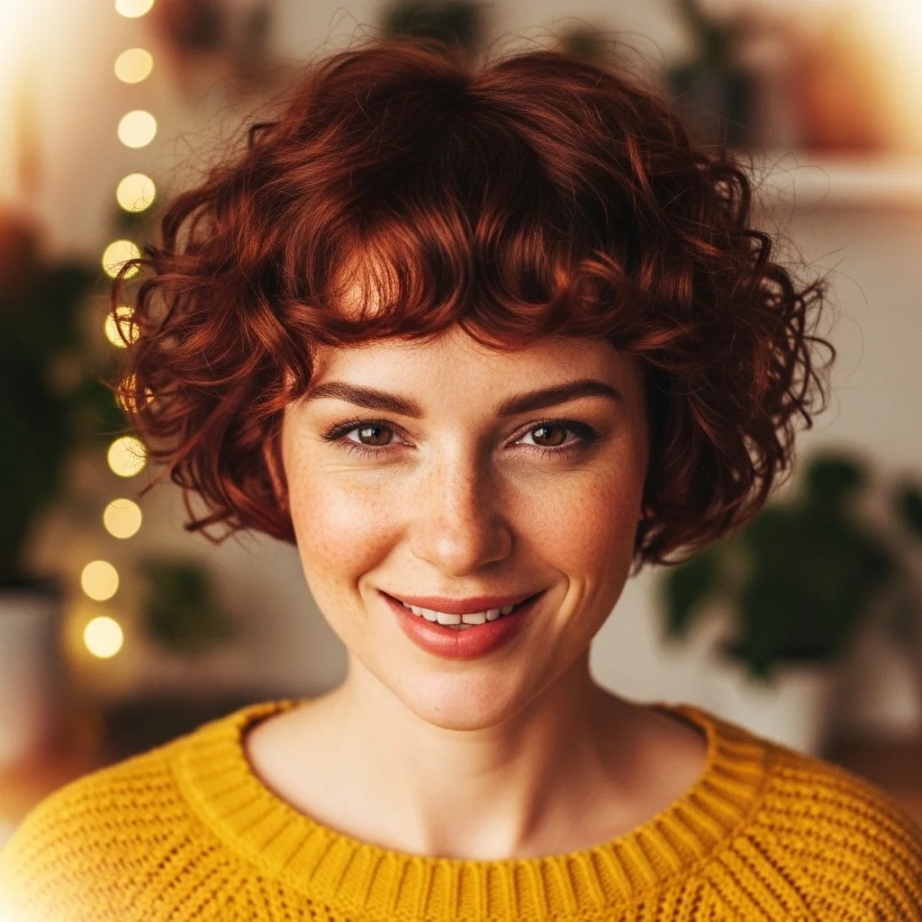 curly micro bangs