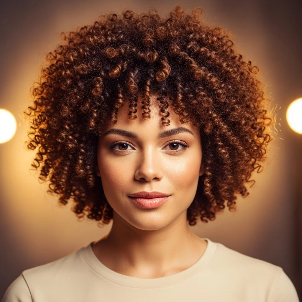 curly mushroom cut