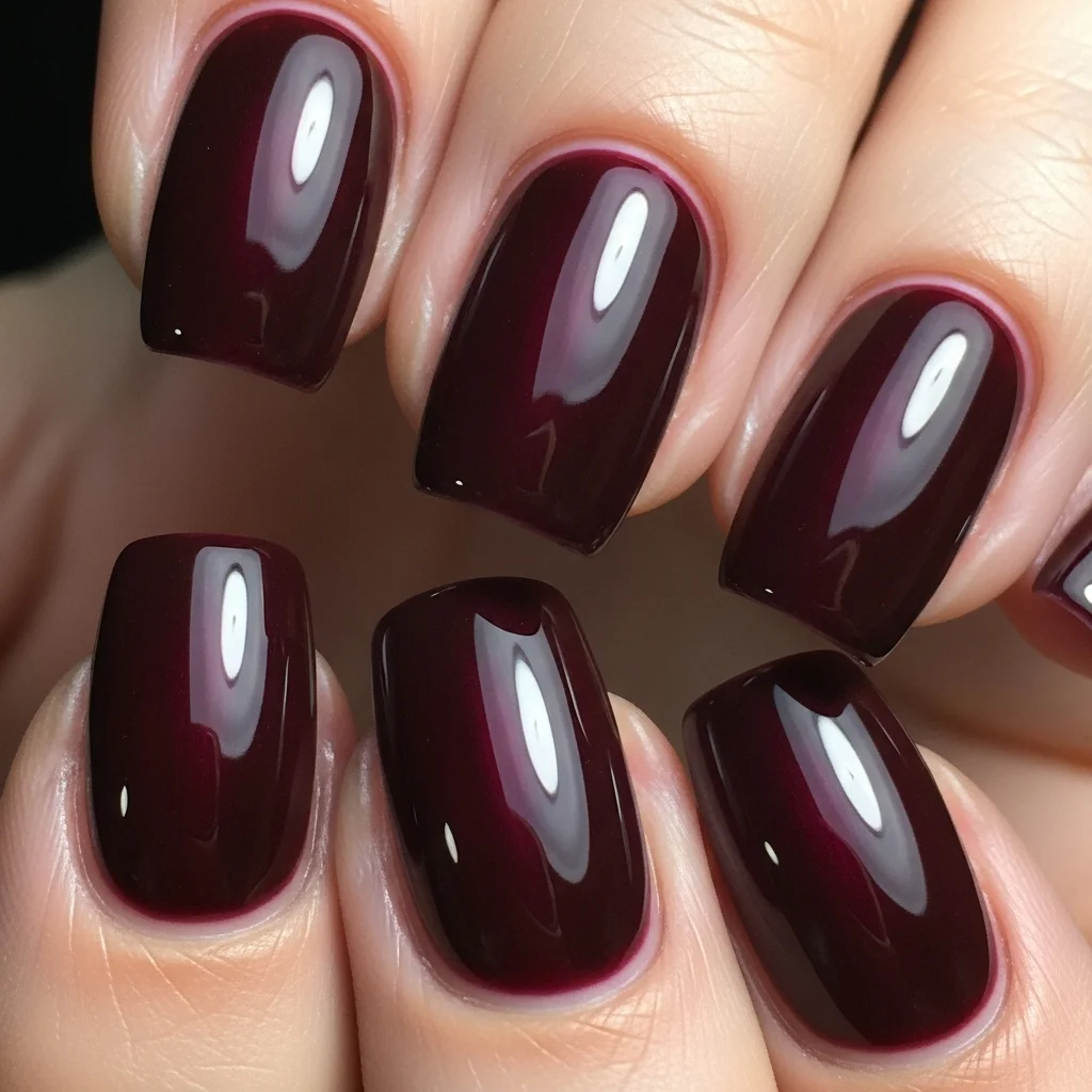 deep burgundy brown