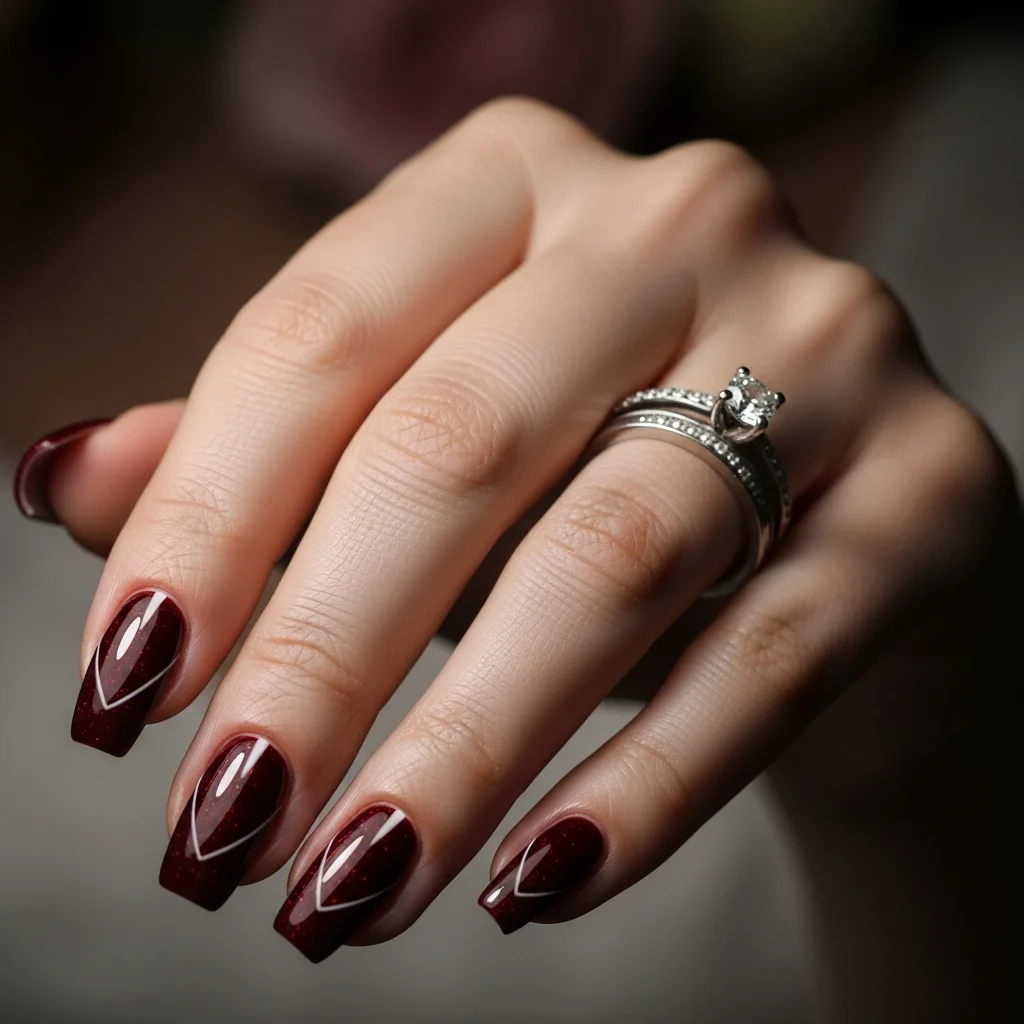 deep maroon cateye effect