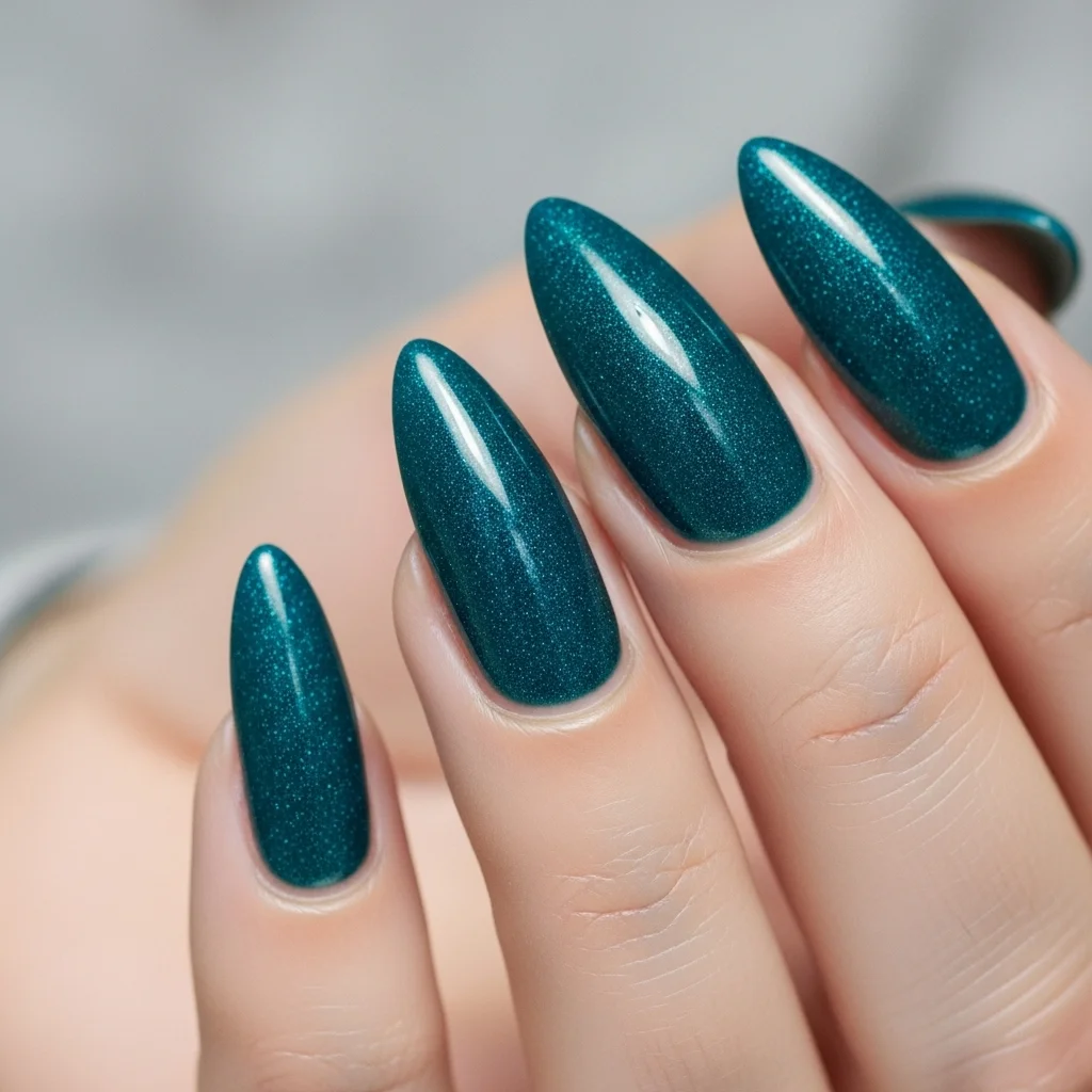 deep teal shimmer