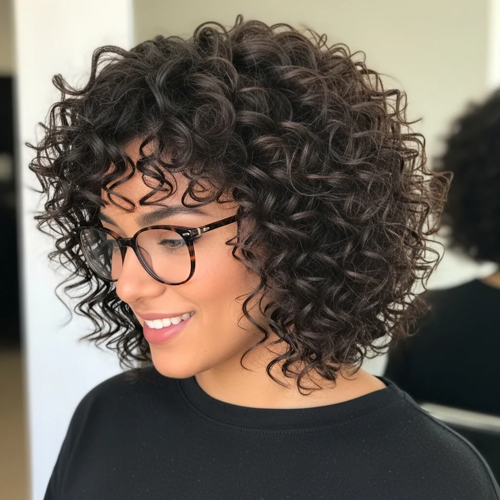 defined shoulder length layers