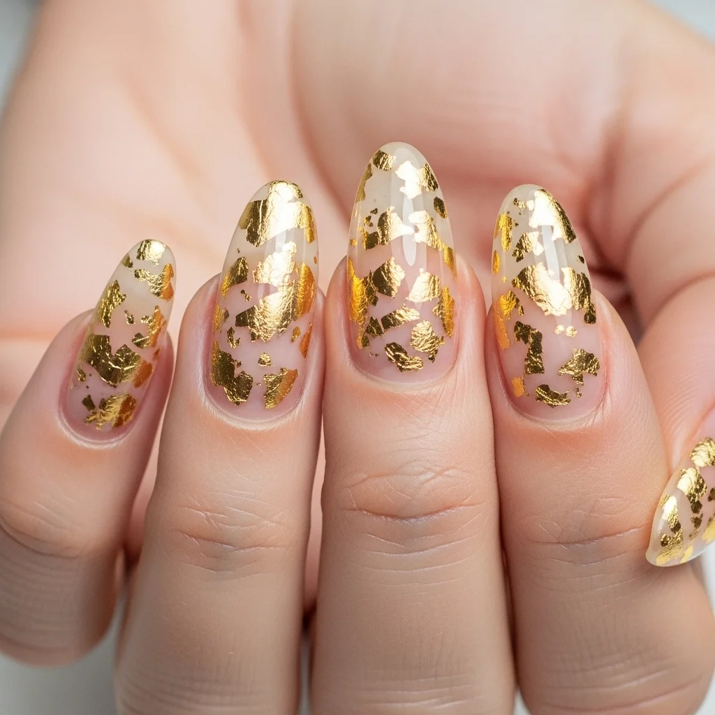 delicate gold foil details