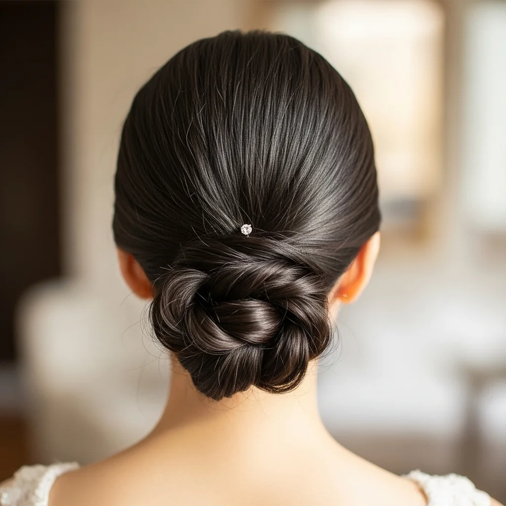 23 Elegant Half Up Half Down Wedding Hairstyles 19 delicate twisted knot half up