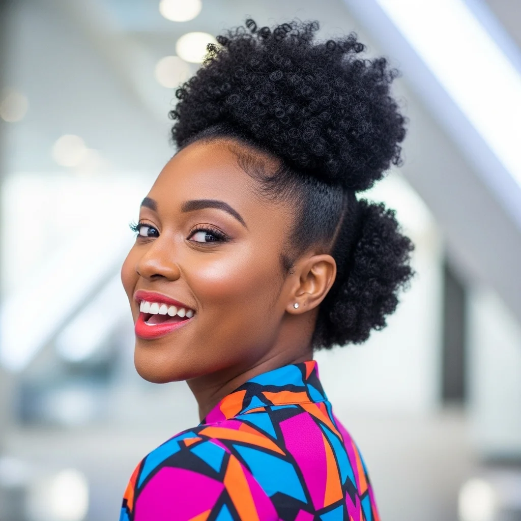double puff updo