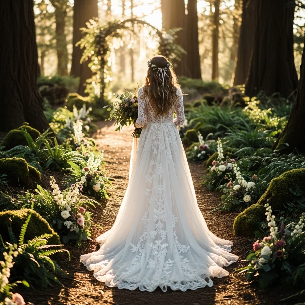 21 Boho Empire Waist Wedding Dresses for Brides 14 dramatic train empire gown