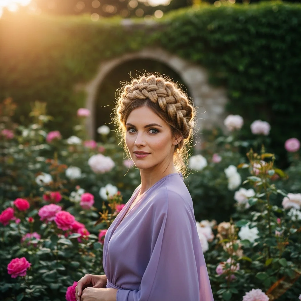 17 Dutch Braid Hairstyles You Need to Try 4 dutch braid crown 2